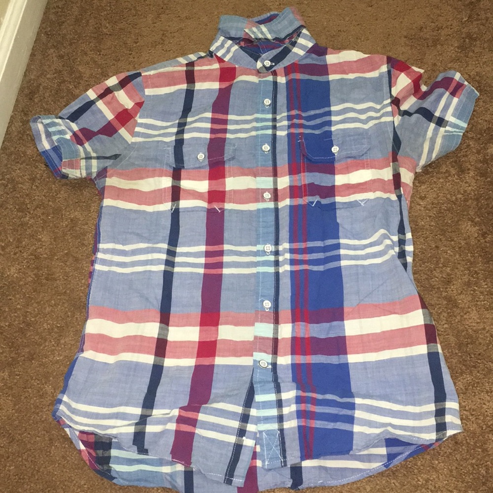 Plaid Fitted Button Down